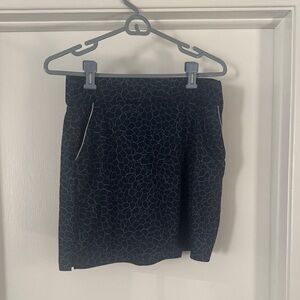 Floral Patterned Blue Golf/Tennis Skirt